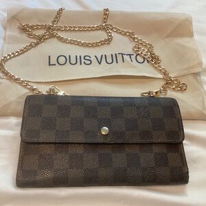 Louis Vuitton Damien pattern crossbody wallet